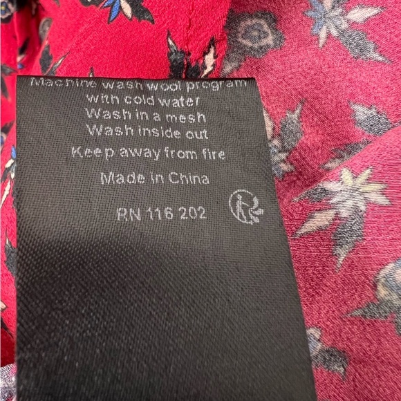 Zadig & Voltaire Tamis Liberty Floral-print Button-down Shirt Size Large - Picture 14 of 14